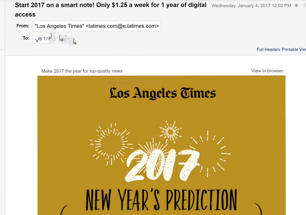 LA Times email